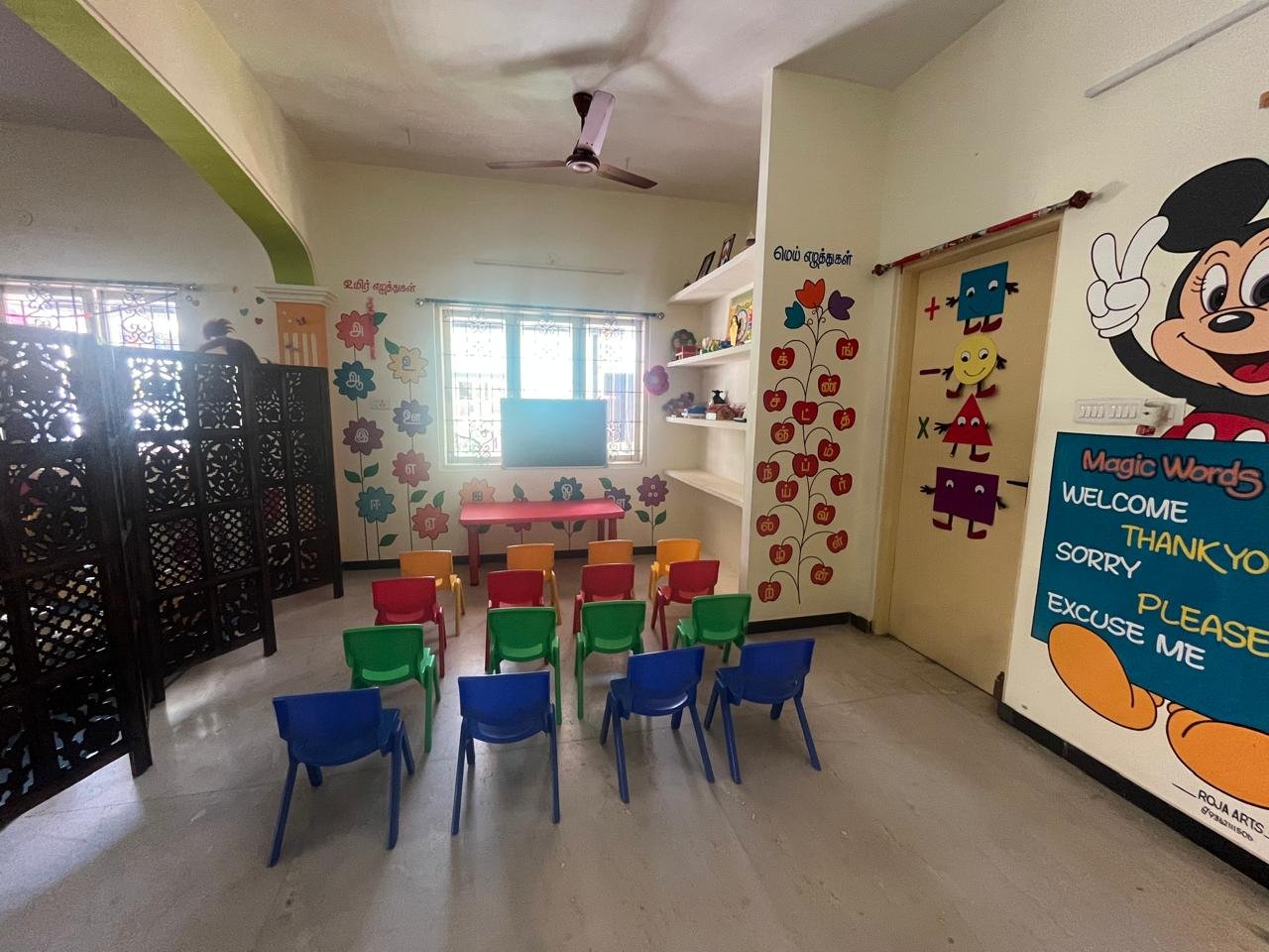 RK Montessori classroom setup Kannankurichi Salem